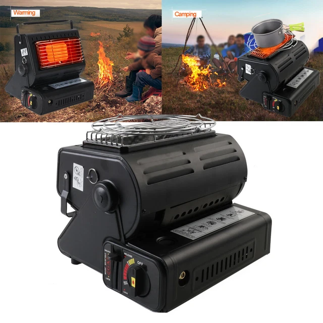 1.3KW Tragbare Gasheizung Camping Butan Gas Kocher Keramik ohne Flamme