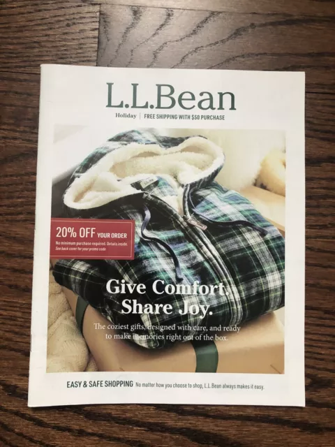 L.l.bean Fall Holiday 2020 Give Comfort Share Joy Catalog Lookbook