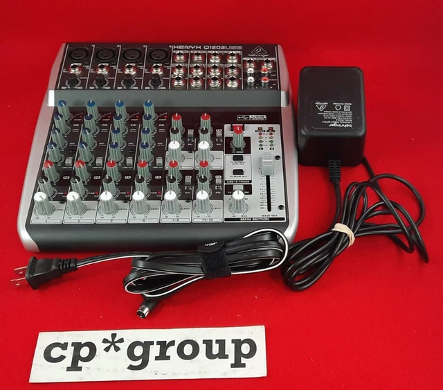BEHRINGER Q1202USB 12INPUT 2Bus Mixer with XENYX Mic Preamps and