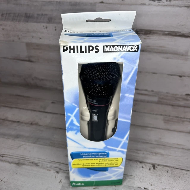 PHILLIPS MAGNAVOX KARAOKE Microphone PM62080 Universal 1/4" jack 1/8