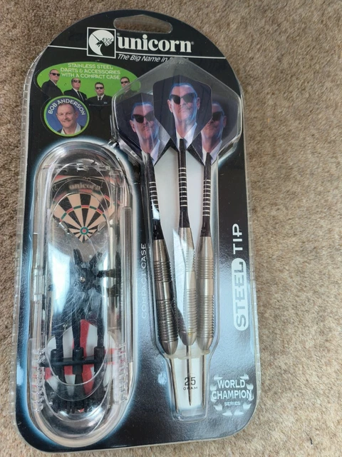 激レア！美品！unicorn 鏡面加工　Bob Anderson 20g Unicorn World Champion Bob Anderson 24g - Dartstore Sweden