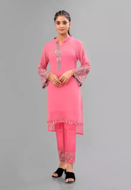 Conjunto de ropa de fiesta india de Bollywood Kurta Pilazo