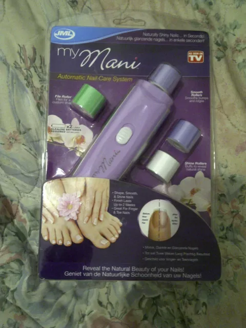 JML My Mani: Automatic Nail Care System (Polisher/ Rollers) Battery-Operated NEW