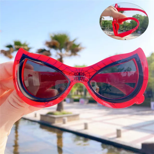 Superhero Spiderman Cat Eye Shaped Sunglasses hade Eyewear for Kids Girls Boys ·