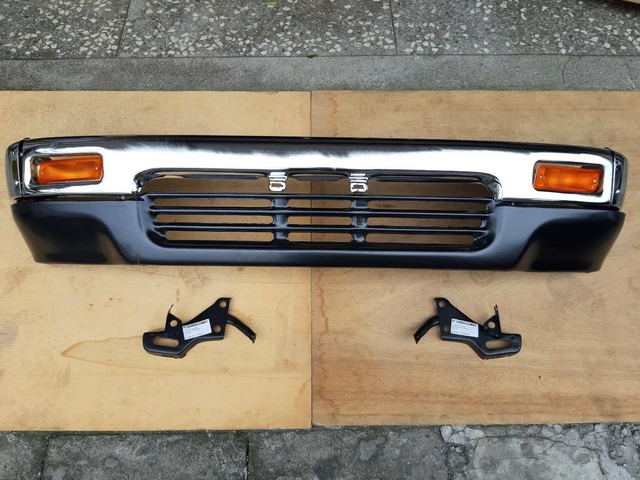 Black Front Bumper Grille Valance With Turn Light For 1992-1995 Toyota Pickup 2WD