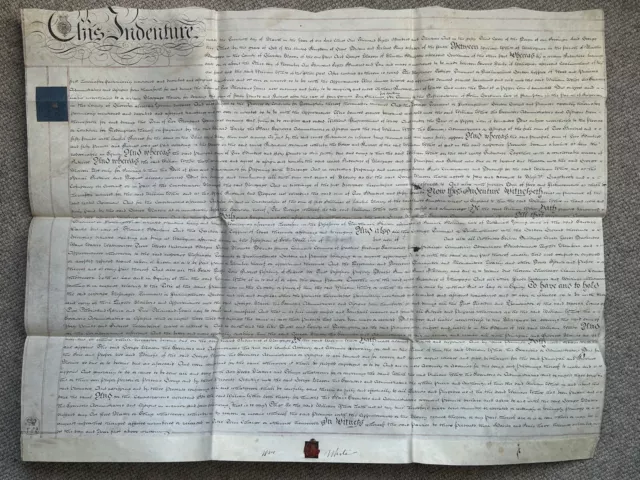 1813 indentured ￼deed, Premises In Walls Quarry, Minchinhampton, Gloucester