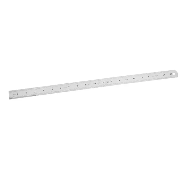 50cm 20inches Scale Stainless Steel Straight Ruler Measurement Tool