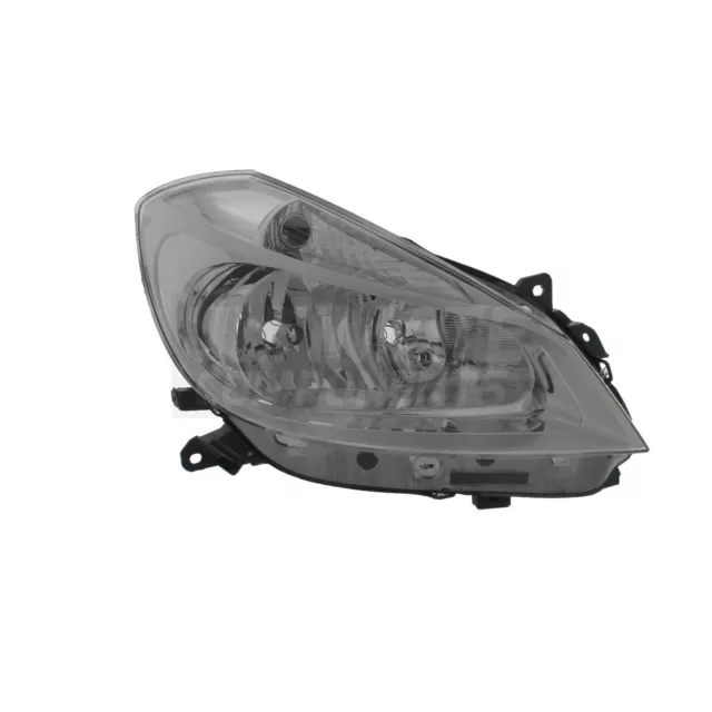 Renault Clio Headlight Mk3 Hatchback 2005-2009 Headlamp Chrome Drivers Side