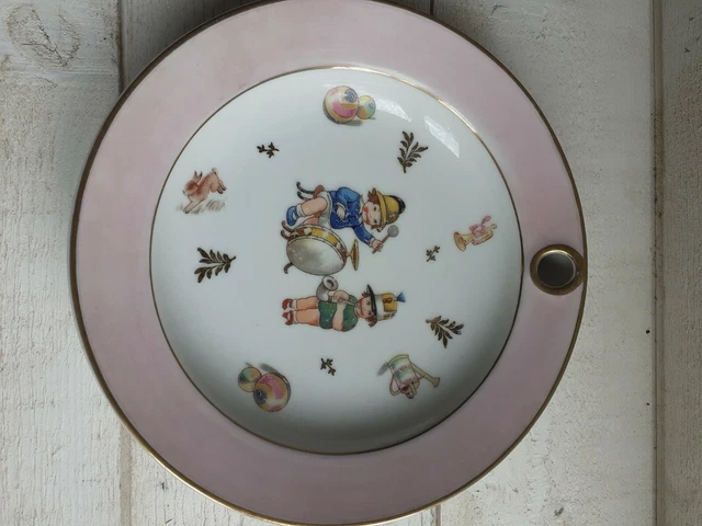 Assiette à Bouillie Limoges GL – Motif Petit Lapin, Coffret Bouchon Tête D'animal, Porcelaine, Neuf
