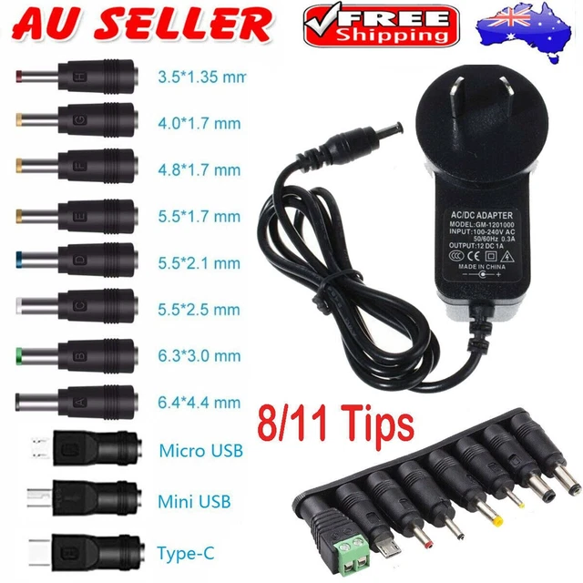 AC 240V to DC 12V 5V 24V 1A 2A 3A Power Supply Transformer Adapter For LED Light