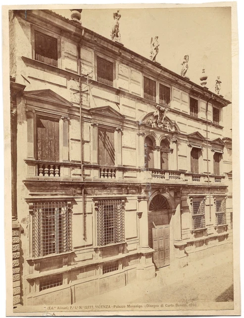 Vicenza  Foto  Palazzo Macenigo ( Disegno Di Carlo Borella 1780 ) Foto Alinari