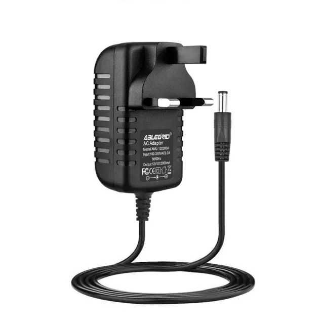 12V AC/DC Adapter Charger For Pure DAB Radio Evoke-3 Power Supply UK Plug MAINS