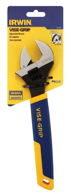 Irwin 2078610 10" Vise-Grip Adjustable Wrench, Chrome Vanadium Steel