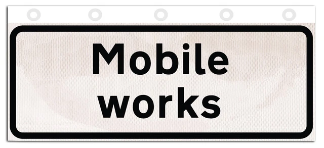 Piastra supplica supplementare arrotolabile flessibile Mobile Works per insegne flessibili 750 mm