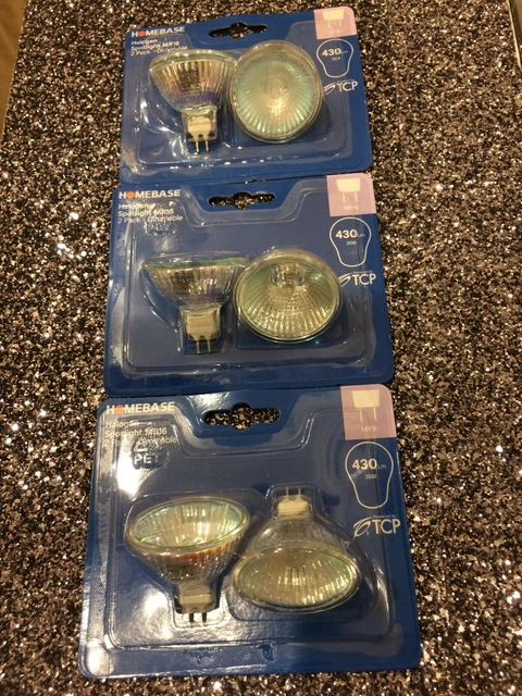 LIGHT BULB SPOT Spotlight MR16 Halogen 12v 35W 430Lm 6 -Pack Dimmable ...