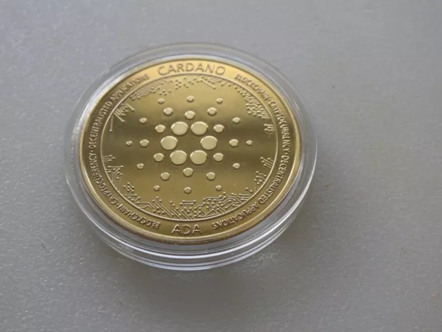 Cardano (Ada) Crypto  Physical Collectable Gold Coin