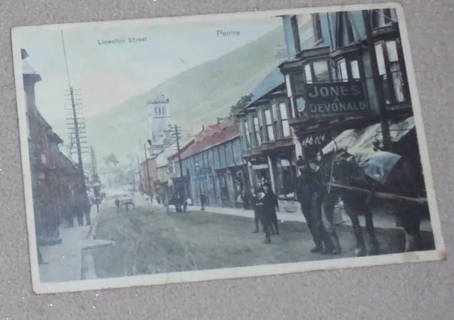 Old Postcard  Llewelyn St   Pentre , Wrexham  Wales