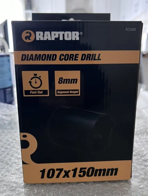 Raptor diamond core drill 107mm x 150mm Brand New And Boxed