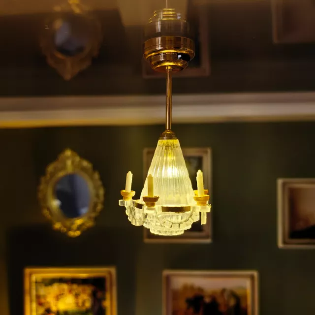 DOLLHOUSE 1 12 SCALE Metal Ceiling Light Model Miniature