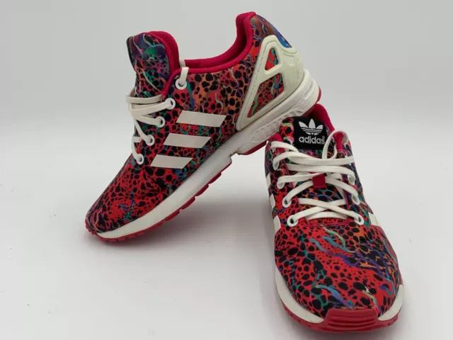 Adidas Torsion Zx Flux Art Design Pink Running Shoes, Womens Size 6, UK 5.5