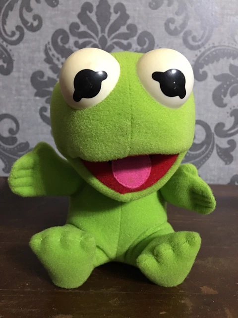 Vintage Baby Kermit Plush Jim Henson Muppet Babies Stuffed Animal Toy 1987 Frog