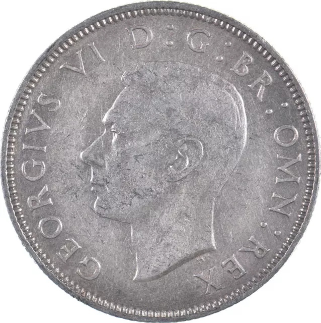 SILVER - WORLD Coin - 1939 Great Britain 2 Shillings - World Silver Coin *137