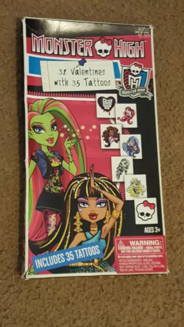 Monster High Valentines Day Cards And Tattoos !!