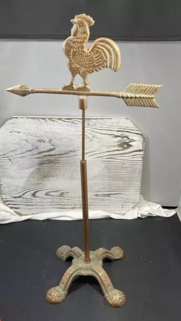 Antique Rooster Wind Weather Vane - 22" Tall