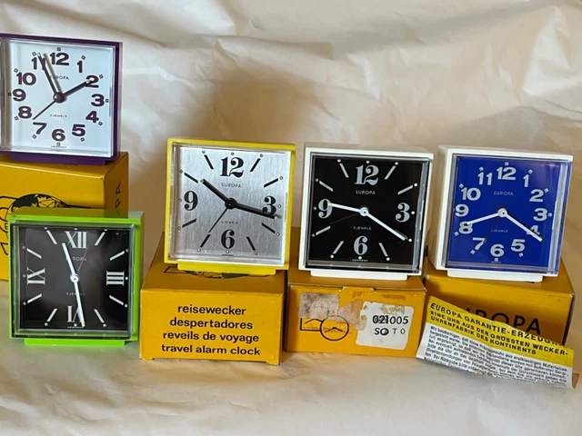 Sveglia Vintage Europa Nuova In Box Anni 80 Vari Tipi