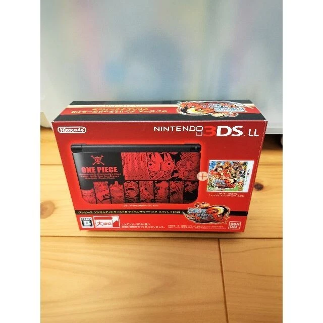 NINTENDO 3DS XL LL One Piece R Luffy Red ver Console Box Japanese ver