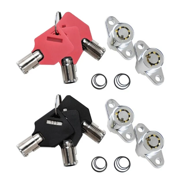 Set di serrature moto blocco borsa sella rigida per