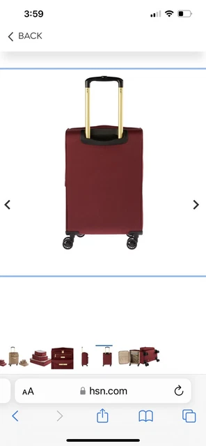 Samantha Brown 4 Piece Luggage Set- 22" Spinner & 3 Packing Cubes-Black-NWT 4