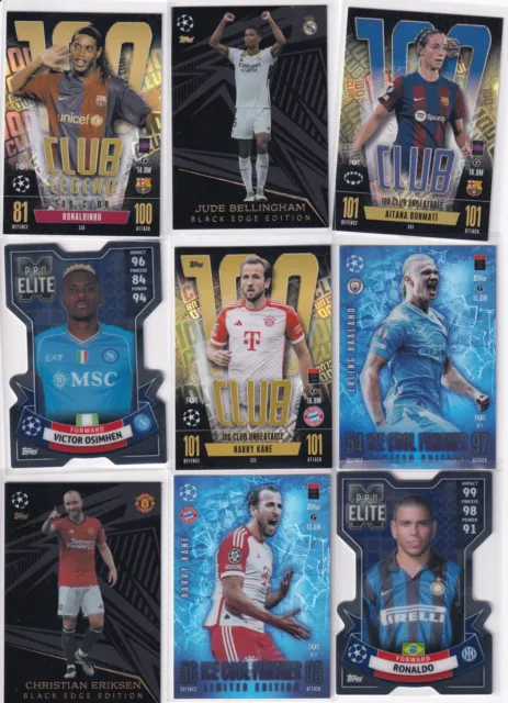 Match Attax Extra 23/24 Limited 100 Club Black Edge Pro Elite X Energy card(s)