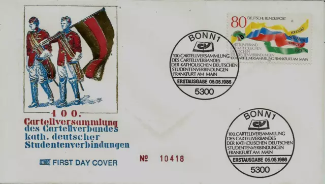 BRD FDC MiNr 1283 (5G) Cartellverband "Katholische Deutsche Studentenverbindung"