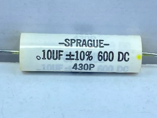 SPRAGUE 10UF 10% 600 DC 430P Capacitor 3