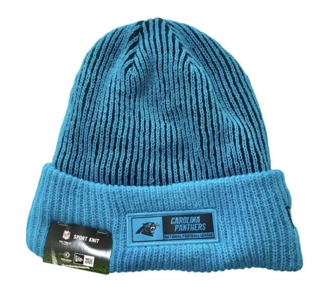 Carolina Panthers NFL American Football New Era Cuffed Fleece Lined Knit Hat