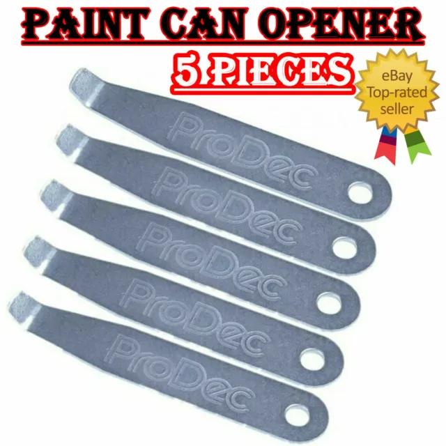5Pcs ProDec Paint Can Opener Easily Open Painters Tin Handy Tool Lid Steel Metal