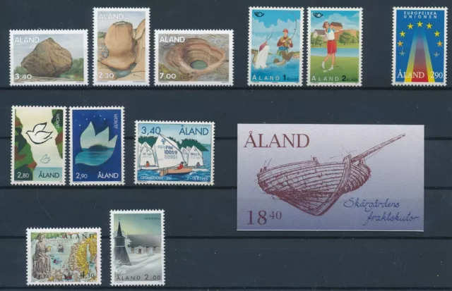 [BIN18340] Aland 1995 good complete year very fine MNH stamps + booklet