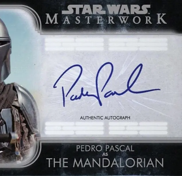 2021 Topps Star Wars Autograph PEDRO PASCAL as THE MANDALORIAN SIG Digital Card 3