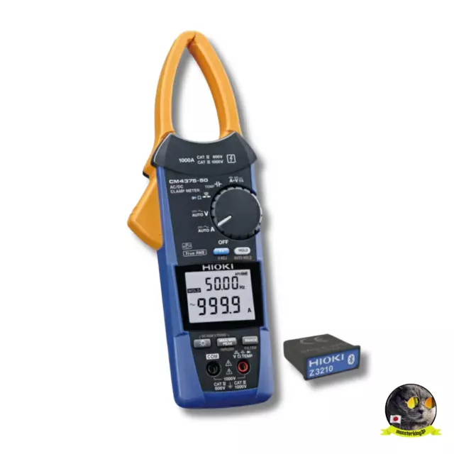 Hioki CM4375-90 True RMS 1000A AC/DC Clamp Meter with Wireless Adapter Z3210 New
