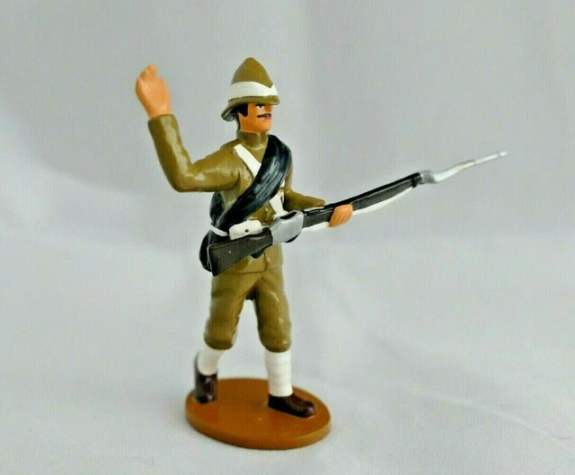 6 Soldats Britanniques Armée Des Indes Frontline Figures 1:32, Plomb Peint