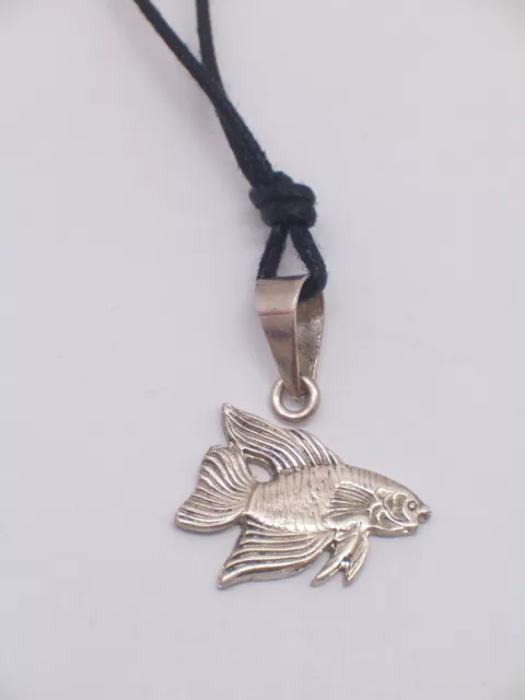 Pendentif Avec Poisson en Argent 925 - Petit -acquario -acquariofilia