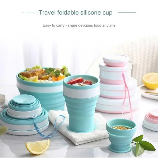 Portable Grade A Silicone Collapsible Coffee Cup Foldable Coffee Cup For Travel
