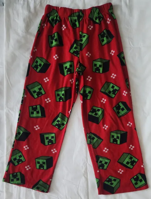 Minecraft 1 pic Winter Pajamas Pants Boy Size 6/7
