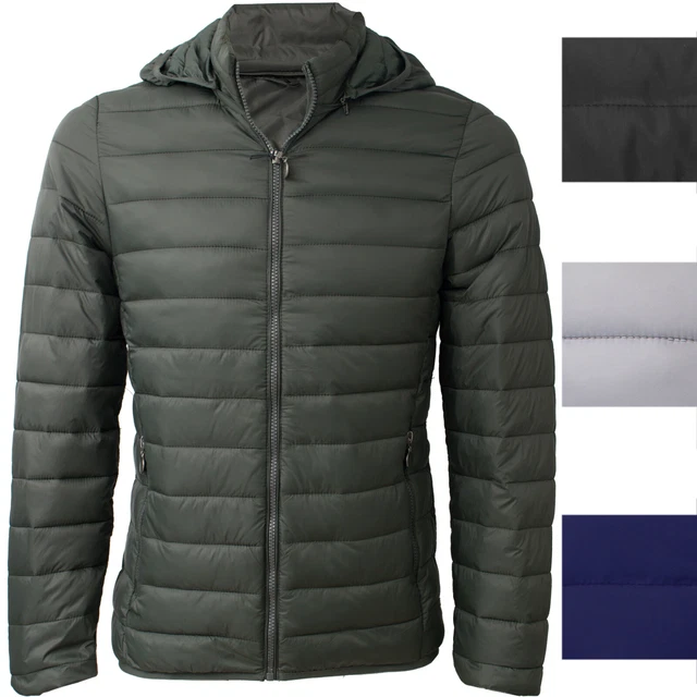 Giubbotto Giubbino Uomo 100 Grammi S M L XL XXL 3XL Con Cappuccio Piumino Jeans
