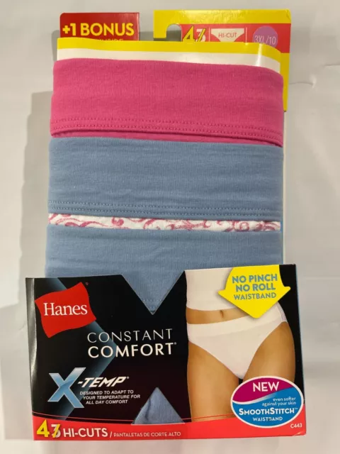 HANES WOMEN'S CONSTANT Comfort X-Temp Hi-Cut 3-Pack Women's