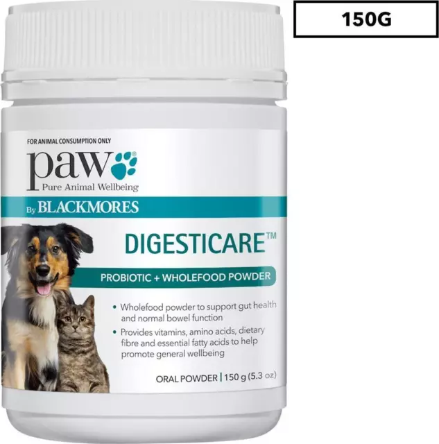 Blackmores PAW DigestiCare Pet Probiotic Powder 150g