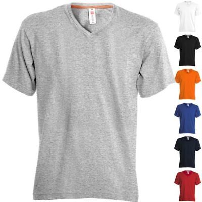 PAYPER T-Shirt V-NECK Scollo a V Mezza Manica Corta Uomo 100% Cotone Maglietta