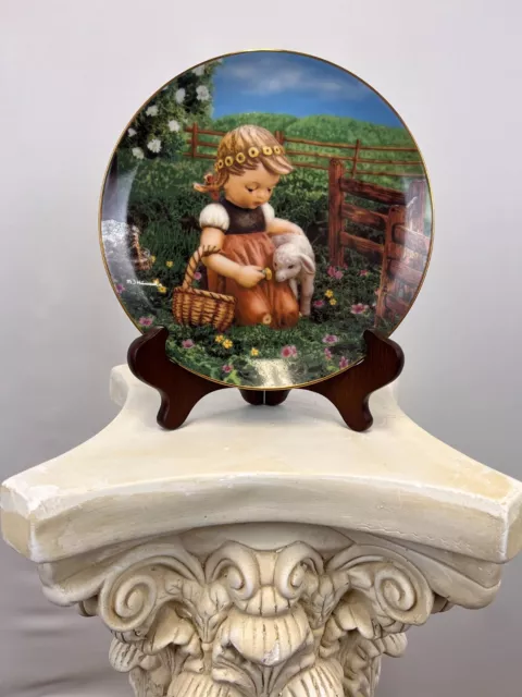 MJ Hummel Collector Plates GENTLE FRIENDS Danbury Mint - "Favorite Pet"