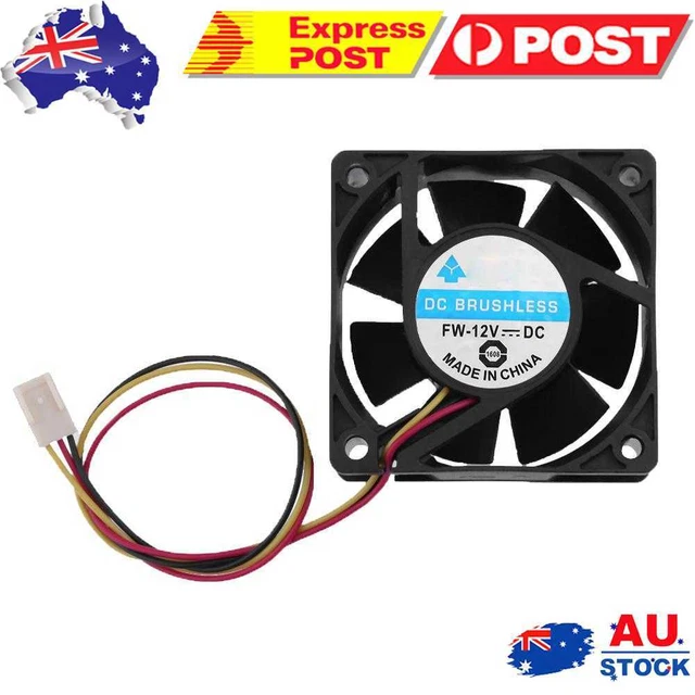 DC Brushless Cooling Fan 12V 60x60x25mm 3 Pin CPU Computer Fan